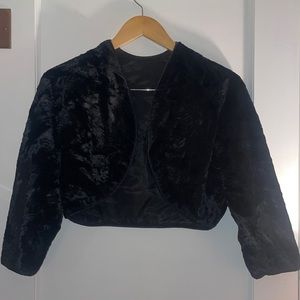 Crushed velvet shrug sweater - XS/S